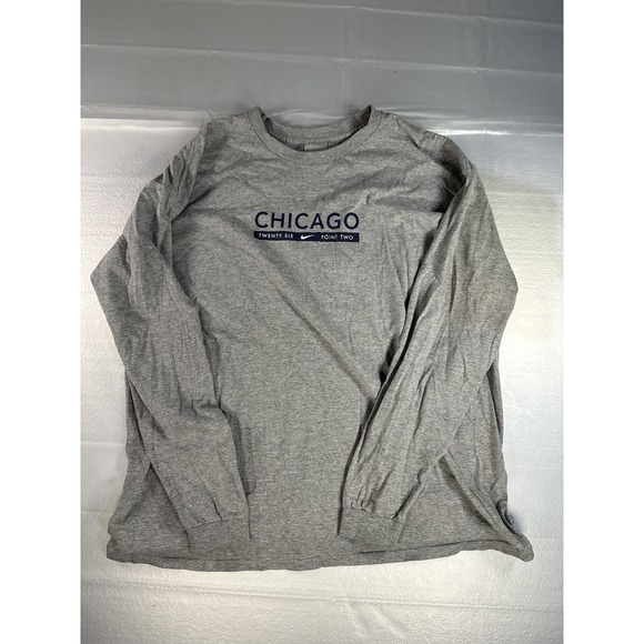 Nike Other - Y2K Nike Shirt Men's 2XL Chicago Marathon 26.2 Long Sleeve